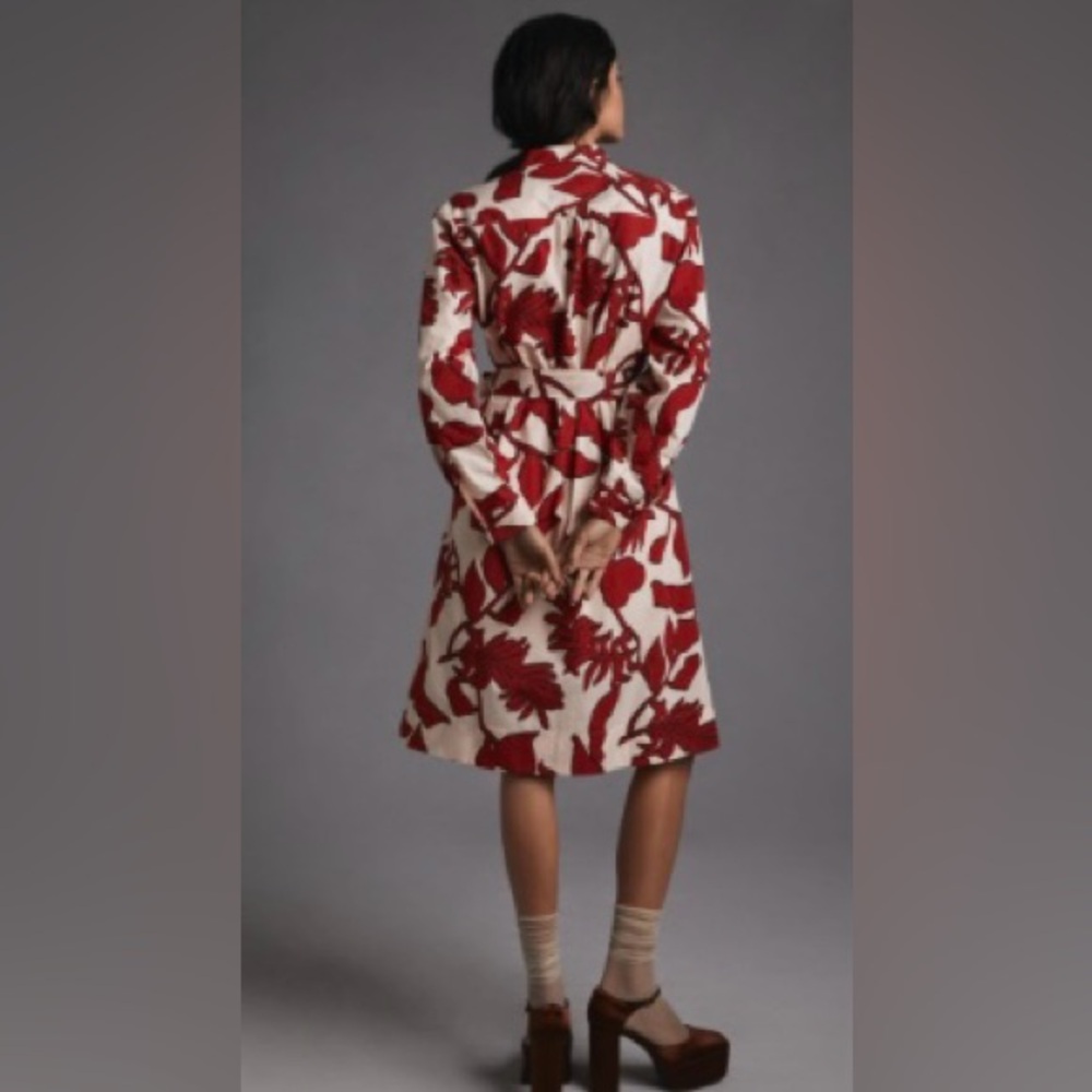 Maeve Printed Shirt Dress - Picture 3 of 9